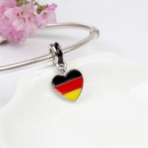 National Flag Enamel Pendant Beads Charm NWOT